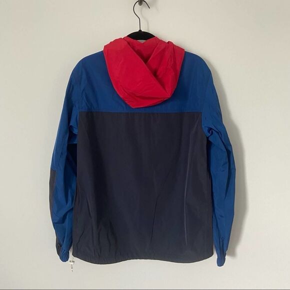 Coach Blue Red Windbreaker with Hood XS - Picture 5 of 10